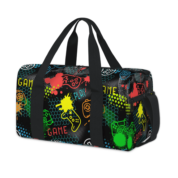Foldable Sports Tote Bag with Removable Strap, Water-Resistant Gym Duffel for Men & Women, Compact Travel Bag for Weekend Trips Workouts