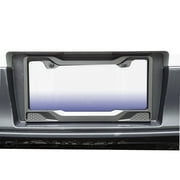 Auto Drive Universal Metal Sport Grill License Plate Frame, Black