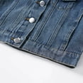 thumbnail image 3 of Kids Jackett for Boys Button Down Denim Jacket Children Casual Jacket Blue Jacket for Boys Kids Fall Jacket 4-5 Years, 3 of 8