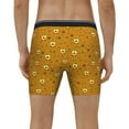 thumbnail image 4 of Xecao Honey Bee Gnomes Print Boxer Briefs for Men's Stretch Moisture-Wicking Underwear, Mid-Rise Classics breathable fabric, 4 of 7