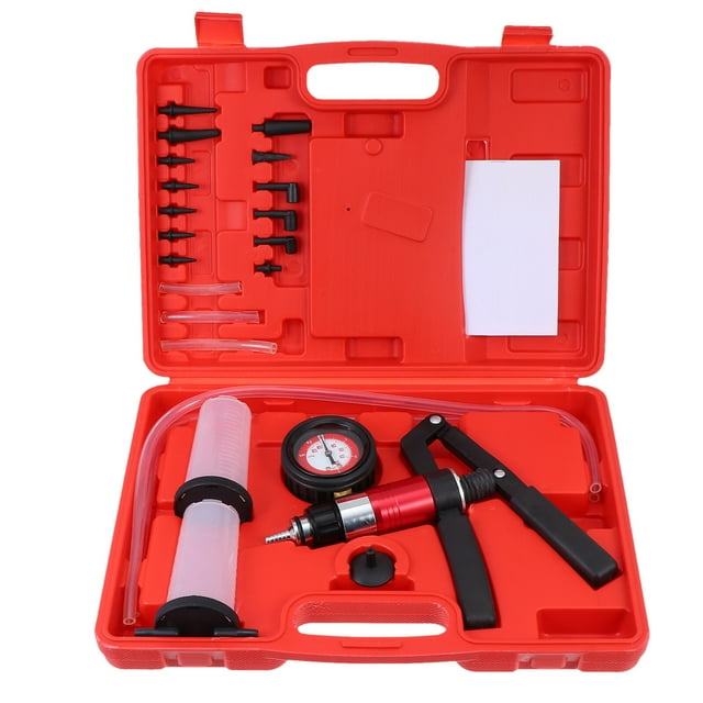 1 Set Hand Held Vacuum and Pressure Pump Brake Clutch Fluid Bleeder Tool Kit