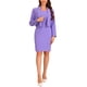 thumbnail image 1 of Conjuntos de trajes de blazers de negocios para mujeres, blazers de manga larga casual y vestidos sin mangas, atuendos de oficina XL púrpura, 1 of 6
