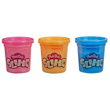 Play-Doh Brand Slime 3-Pack - Blue, Metallic Orange, & Metallic Pink