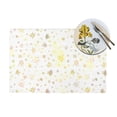 thumbnail image 4 of YFYANG Washable Heat-Resistant Placemats, 70% PVC/30% Polyester, Yellow Line Graffiti Kitchen Table Mat, 12" x 18" 1 Piece, 4 of 6