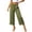 Green, variant on QSAWXQZ Women's Polka Dot Cropped Wide Leg Pants Elastic Waist Capri Pants with Pockets Free Size