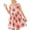 Red, variant on Cethrio Girls Summer Dresses, Mid-length Crew Neck Sleeveless Party Kids Casual Dresses Red Size 6