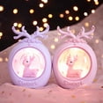 thumbnail image 2 of Deer Night Lamp, Soft Lighting, Battery-Operated, Low-Power Consumption, Unique Shape, Adorable Deer Night Lamp, Resin Craft, Desktop Ornament, Bedroom Supplies, 2 of 8