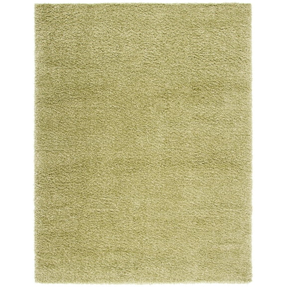 SAFAVIEH California Plush Solid Shag Area Rug, Green, 6'7" x 9'6"
