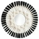 thumbnail image 1 of Espejo para colgar en pared, espejo con flecos de macramé para el hogar, sa de estar, apartamento, dormitorio, decoración de guardería pa Negro Sunnimix Tapiz de Macramé Espejo, 1 of 8