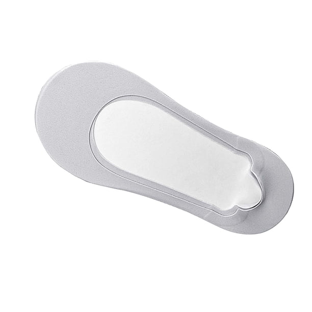 1 par de calcetines de forro de corte bajo, calcetines finos antideslizantes para zapatos de tacón alto, planos para hombres Gris