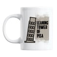 thumbnail image 1 of Leaning Tower of Pisa White Ceramic Coffee & Tea Mug (11oz), 1 of 3
