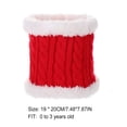 thumbnail image 3 of Sonducket Bufanda Conjunto de gorro y guantes para niños Gorro de punto Gorro Delicados productos para niños Estirable Clima frío Cómodo Bufanda rosa Sombreros bufanda roja, 3 of 6