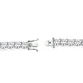 thumbnail image 3 of Sterling Silver Platinum Plated Classic 6mm CZ Tennis Bracelet. 7.75', 3 of 4
