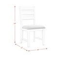 thumbnail image 2 of Picket House Furnishings Barrett Ladder Back Side Chair Set Cottage White/Taupe, 2 of 4