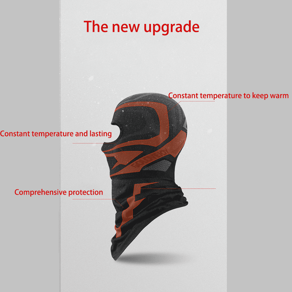 Full Face Cover Ski Neck Gaiter, Winter Balaclava Warm Knit Beanie for Outdoor Sports