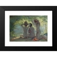 thumbnail image 2 of Charles Hermans 18x14 Black Modern Framed Museum Art Print Titled - Bathers, 2 of 5