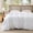 00 - White (No Comforter), variant on Light Grey Duvet Cover Twin/Twin XL Size - 2 Pieces Prewashed Cotton-Like Extra Soft Bedding Set, Includes 1 Twin Duvet Cover 68x90 Inches with Zipper Closure & 1 Pillow Sham, No Comforter