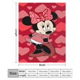 thumbnail image 3 of Manta de dibujos animados de Minnie Mouse, súper suave, acogedora y cálida manta de felpa para niños y niñas, mantas de franela ligeras y difusas para sofá, cama, viajes, regalos de camping, 40 x 30, 3 of 8
