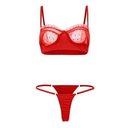 

VerPetridure Sexy Lingerie for Women Plus Size Ladies Sexy Lingerie Set Lace Perspective Lace Stitching Underwear Pajamas