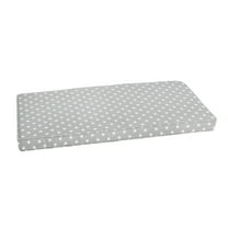 Sorra Home Grey Dots Indoor/Outdoor Bench Cushion, Corded