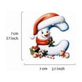 thumbnail image 1 of Adorno Navideño Colgante Acrílico 2D con Forma de Muñeco de Nieve y Letra | Adorno Navideño Personalizado para El Árbol | 3 Estilos de Cinta | Personalizable Por Delante y Por Detrás | Regalo para Na, 1 of 1