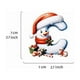 thumbnail image 1 of Custom Personalized Christmas Ornament with Snowman Santa Hat Design, Festive Holiday Tree Hanging Decoration for Family Gift Giving, Home Party Decoration, Memorial Keepsake, 1 of 2