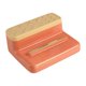 thumbnail image 1 of Organizador de maquillaje, doble capa apilable de gran capacidad, bolsa de cosméticos portátil desmontable, estuche para , anillos, joyas, Naranja, 1 of 9