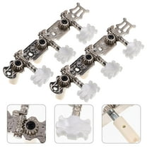 Masteelf Guitar Locking Tuners with Accurate Tuning and Easy Installation for Classical Guitars Silver Metal