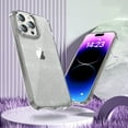 thumbnail image 5 of Clear Case for iPhone 11 Pro Max, Gradient Translucent Sparkle Shining Slim Lightweight Cover, Rugged PC+TPU Hybrid Non-Yellowing Shockproof Lens Protection Case for iPhone 11 Pro Max,Gray, 5 of 6