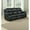 Black, variant on Benzara BM181780 Bonded Leather Recliner Sofa, Brown - 38.5 x 37.5 x 83 in.