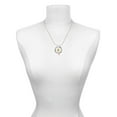 thumbnail image 3 of Delight Jewelry Goldtone Graduation Hat Gymnastics Ring Charm Necklace, 18", 3 of 4