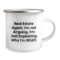 thumbnail image 2 of Funny Gifts from Friends for Christmas Unique Real Estate Agent Camping Mug - Explaining Why I'm Right, 2 of 4