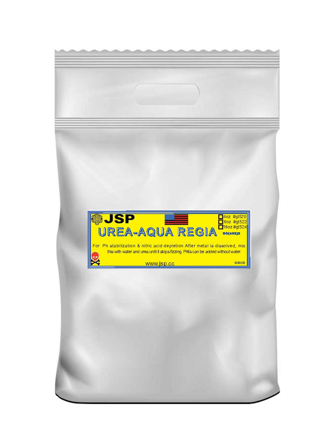 JSP Urea -Aqua Regia 99% Pure for gold refining 8 ounces
