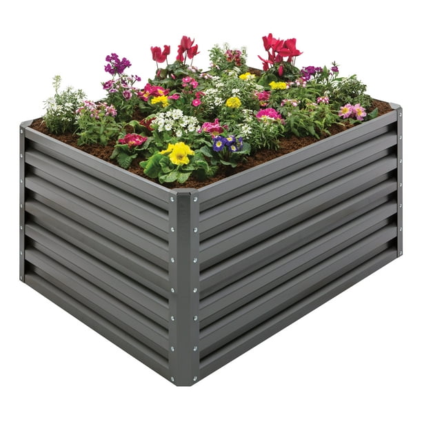 Stratco Slate Double Height 20 CU FT Capacity Raised Garden Bed (LG