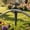 Black B, variant on Garden Hose Guide, Decorative Garden Stake, Aluminum Alloy Water Pipe Holder, Prevents Hose Kinks and Tangles, Outdoor Yard Decoration, Plant Protection, Durable Weather-Resistant Black