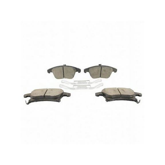Front Brake Pad Set - Compatible with 2013 - 2020 Ford Fusion 2014 2015 2016 2017 2018 2019