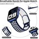 thumbnail image 2 of Sport Band Compatible for Apple Watch Bands 42mm 44mm 45mm, Breathable Soft Silicone Sport Replacement Strap Women Men Compatible for iWatch Series 7/, 2 of 4