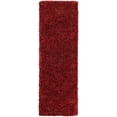 thumbnail image 6 of Unique Loom Davos Shag Collection Area Rug - Solid (2' x 7' 1" Runner Poppy), 6 of 7