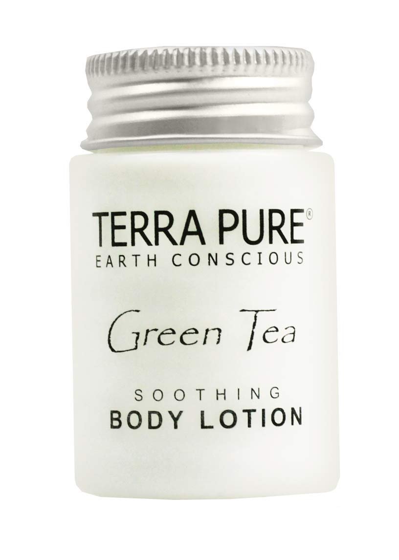 Terra Pure Green Tea Lotion, 1 oz. In Jam Jar With Organic Honey And