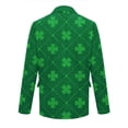 thumbnail image 5 of Kilaqueen Corduroy Blazer for Men St Patricks Day Single-Breasted Notch Lapel Suit Jackets Fashion Holiday Party Work Blazers with Pockets, 5 of 8