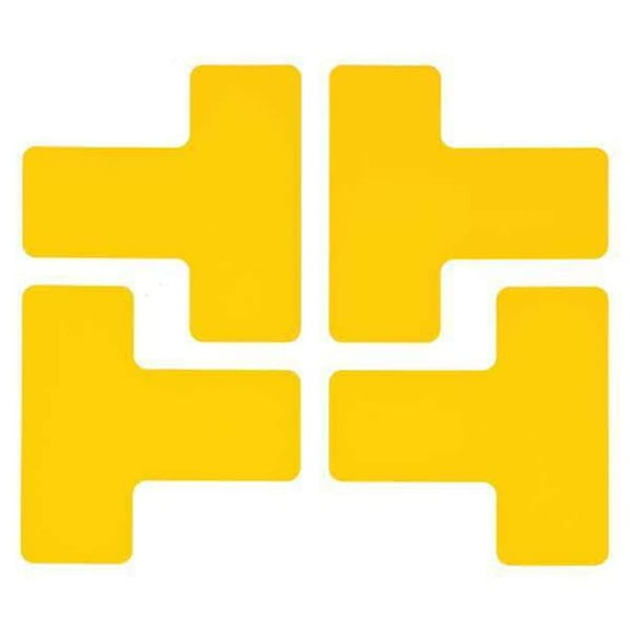 Brady Floor Tape,Yellow,2 inx5 in,T,PK20 104439