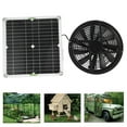thumbnail image 2 of Kit de Ventilador Solar de 10 Pulgadas y 100 W, Impermeable, con Carcasa de Ventilación Redonda, Extractor para Gallinero, Invernadero o Cobertizo., 2 of 5