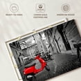 thumbnail image 6 of Elephant Stock Red Vespa Pop Wall Art - Horizontal Canvas Wall Art - Living Room Wall Decor - City Canvas - Red And Black Decor - 24" x 16", 6 of 8
