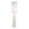 thumbnail image 2 of Aspen Creative 42006-03-1, Sandy White Ceramic Floor Lamp w/White Linen Shade, Size: 11-7/8" Dia. x 51-1/2"H, E26 Socket, Bulb Not Included, 2 of 3