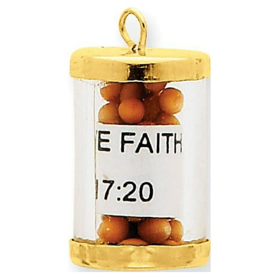 14k Yellow Gold Mustard Seeds Charm