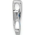 thumbnail image 2 of Sterling Silver Rhodium-plated Polished Lab Created Opal Whale Tail Chain Slide Pendant Material Primary Purity Dazzling Delicate Precious Ideal for collectors and jewelry lovers, 2 of 3
