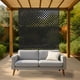 thumbnail image 3 of Yeshouse Biombo de acero galvanizado de alta resistencia, panel de cerca de 183 x 119 cm, divisor decorativo resistente a la intemperie y enrejado para plantas, ideal para patio y jardín, 3 of 9