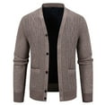 thumbnail image 2 of Cardigan Épais Texturé pour Homme, Veste en Tricot à Boutons, 2 of 9