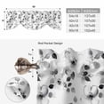 thumbnail image 6 of Gray Botanical Tie Up Valance Curtains for Windows, Kitchen Curtains Window Treatments, Retro Blossom Floral Farmhouse Wildflower Short Window Shades Valances for Bedroom Bathroom Cafe 42"x18", 6 of 8