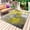Yellow Gray White, variant on Yellow Grey Outdoor Rug 3x5 Ft - Reversible Patio Rug Outdoor Camping Rugs, Modern Oil Painted Abstract Art Aesthetics Washable Indoor Outdoor Area Rugs, Non-Slip Outdoor Carpet Runner for Deck/Porch